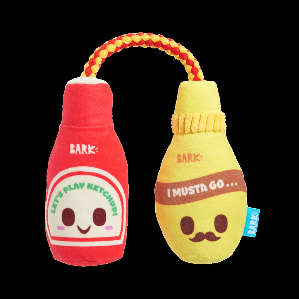 Cat & Mutt Condimutts Plush Tug Dog Toy