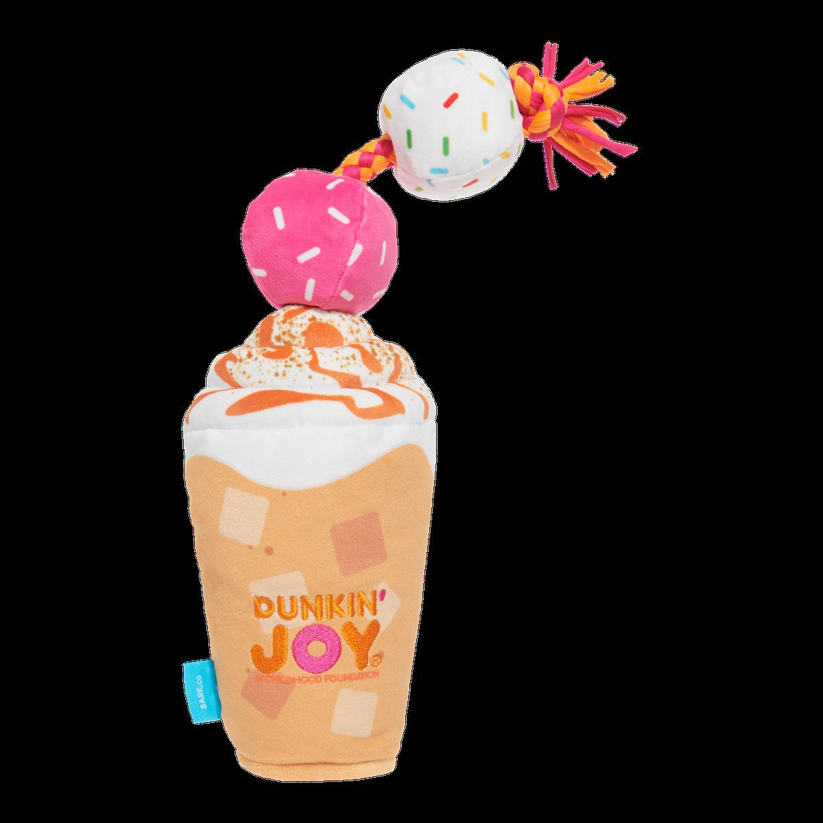 Dunkin'® Pumpkin Signature Latte Plush Tug Dog Toy