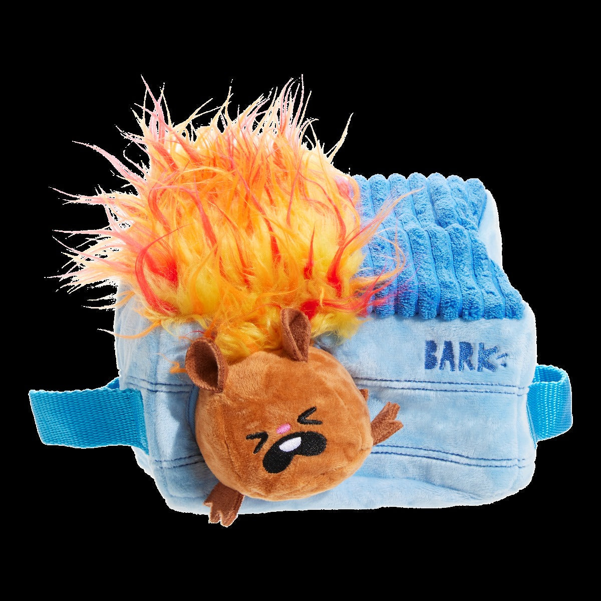 Hide n' Squeak Dumpster Fire Plush Multi-Part + Enrichment Dog Toy