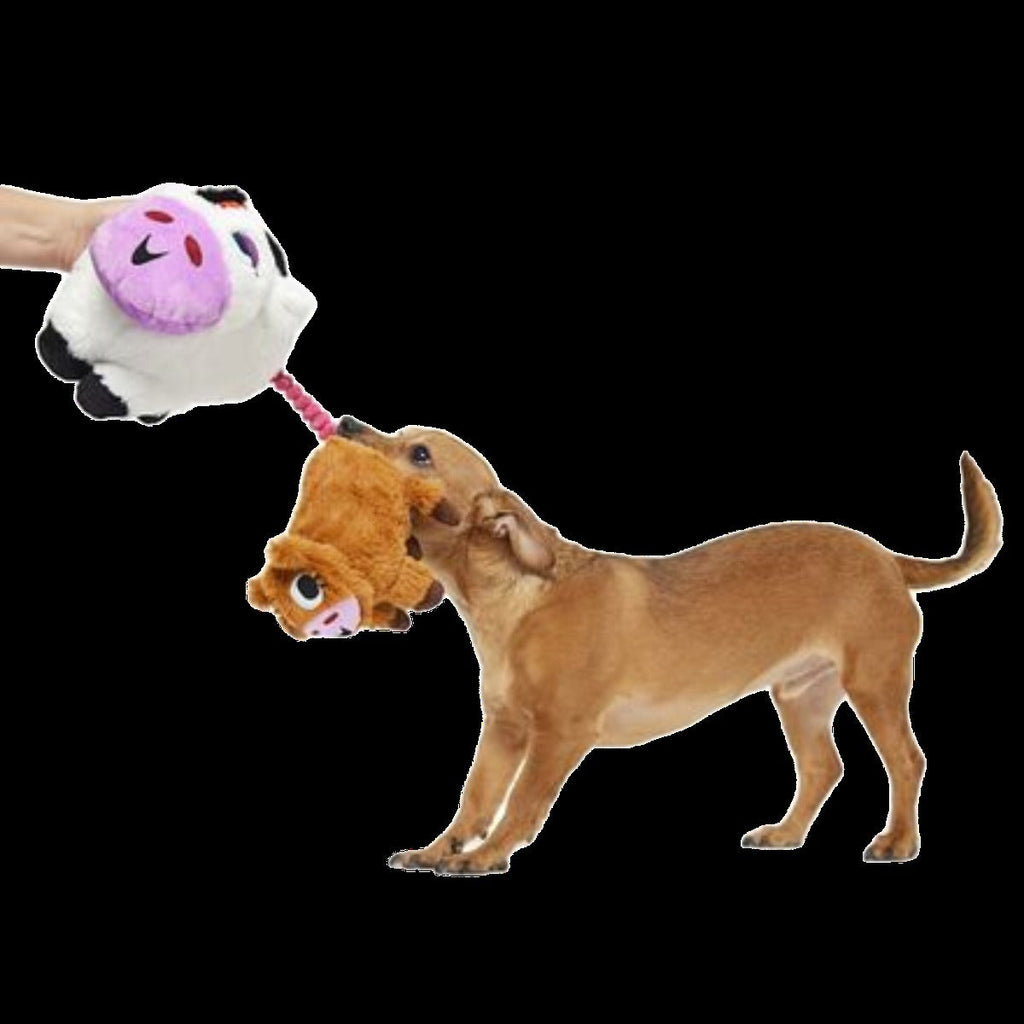 Bertha the Cow Plush Extra-Large Tug Dog Toy
