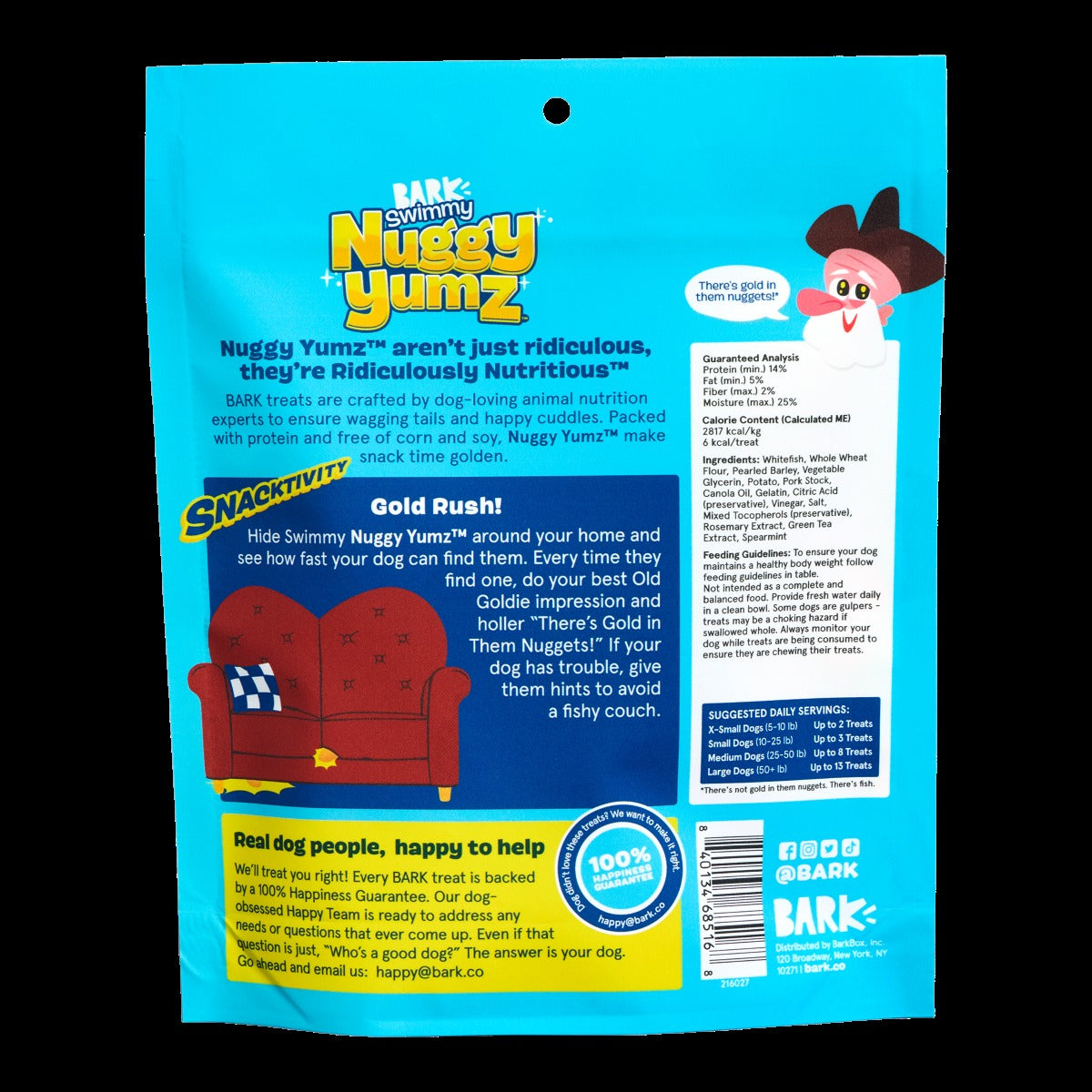 Swimmy Nuggy YumzTM Fish Soft & Chewy Dog Treats, 10 oz