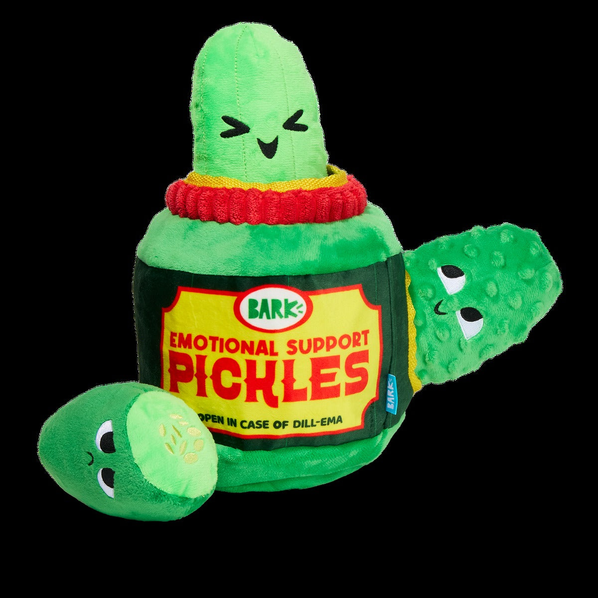 Dill-emma Squad Pickle Plush Extra-Large + Multi-Part Dog Toy