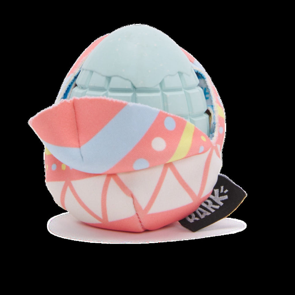 Beaster Egg Super Chewer Durable 2-in-1 Coral Dog Toy