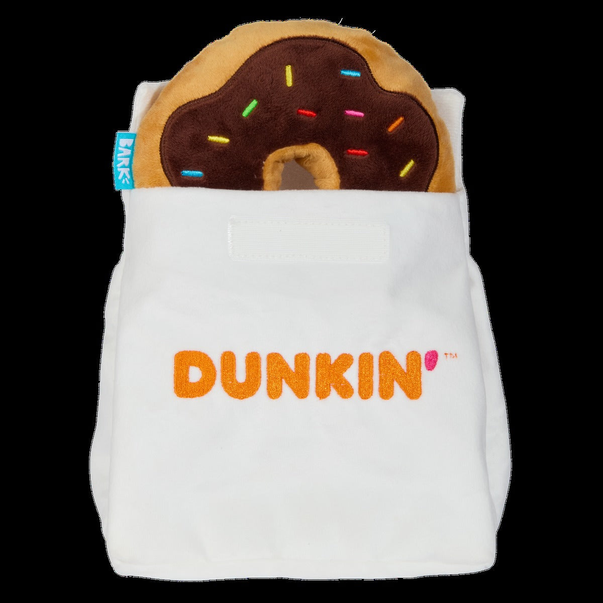 Dunkin'® Chocolate Frosted Donut Plush Multi-Part Dog Toy