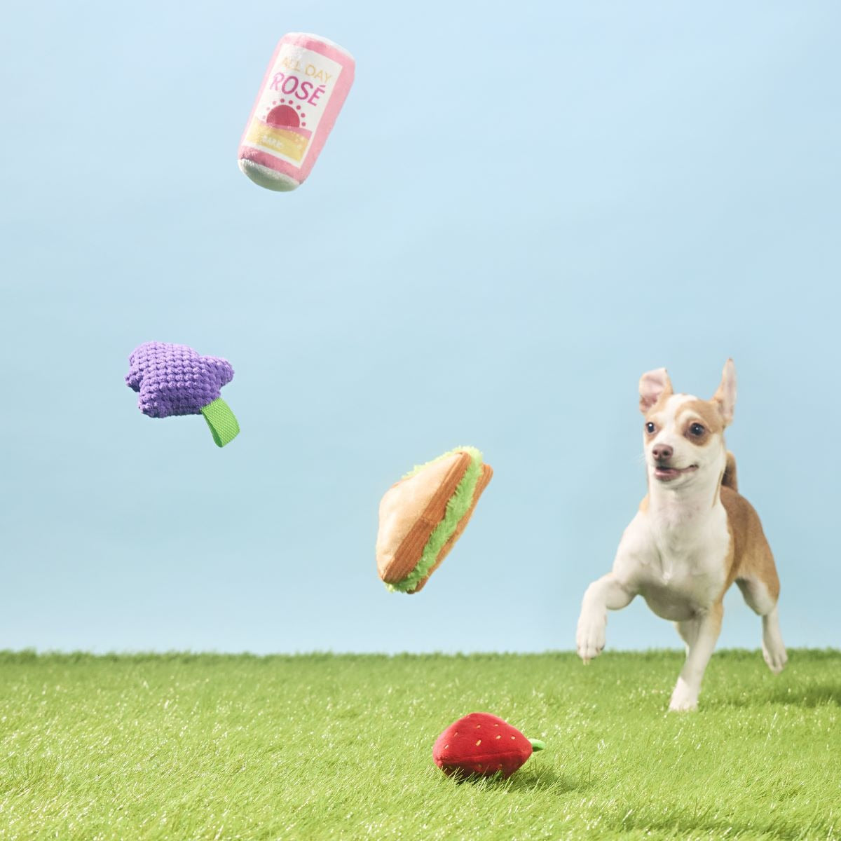 Licknic Pack Plush Multi-Part + Tug Dog Toy