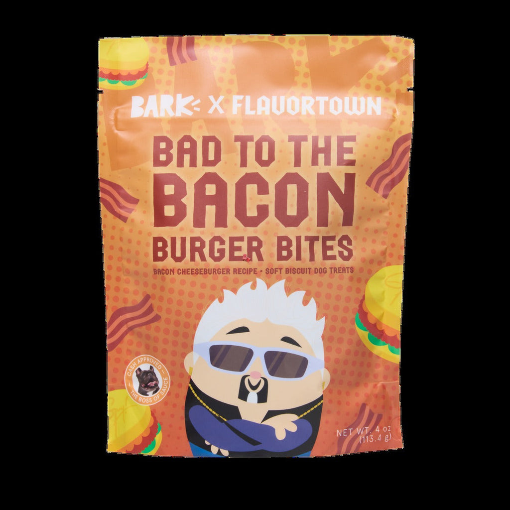 Bad To The Bacon Burger Bites Soft Biscuit Dog Treats, 4 oz