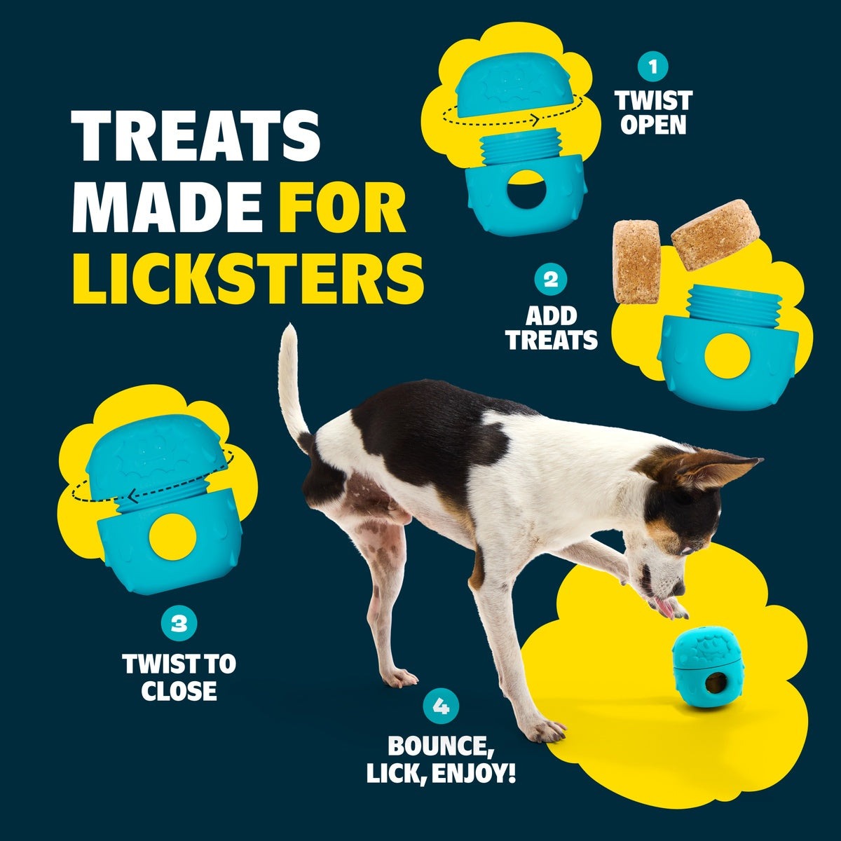 Licksters Treat Peanut Butter + Beef Treats 7 oz Refill