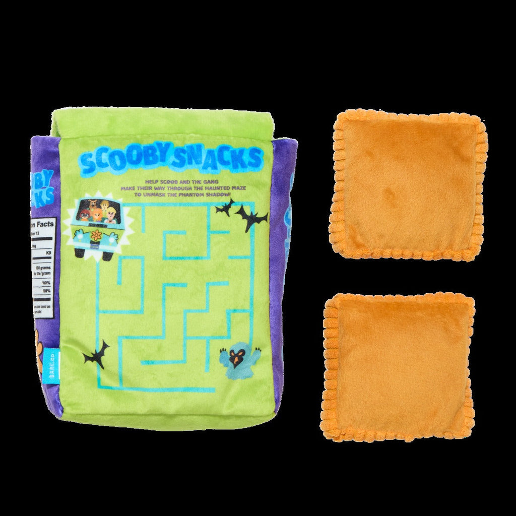 Squeakin' Scooby SnacksTM Plush Multi-Part + Enrichment Dog Toy