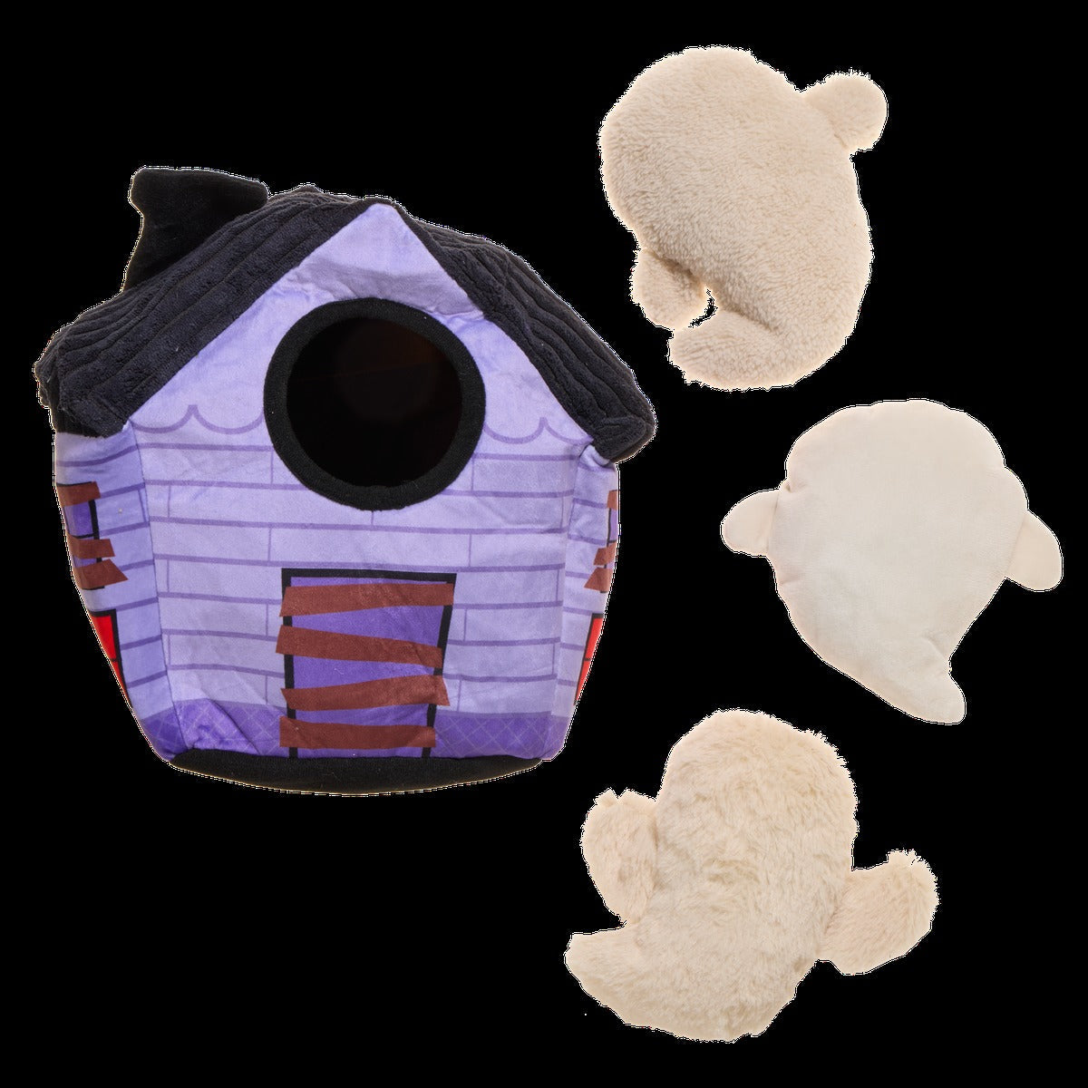 Paranormal Snacktivity Plush Extra-Large + Multi-Part + Enrichment Dog Toy
