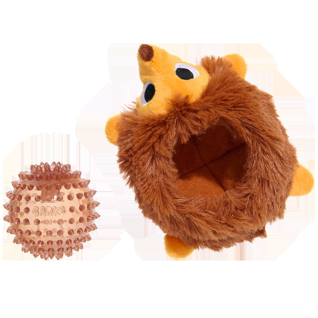 Spike the Ball Hog Plush Multi-Part + Fetch Dog Toy