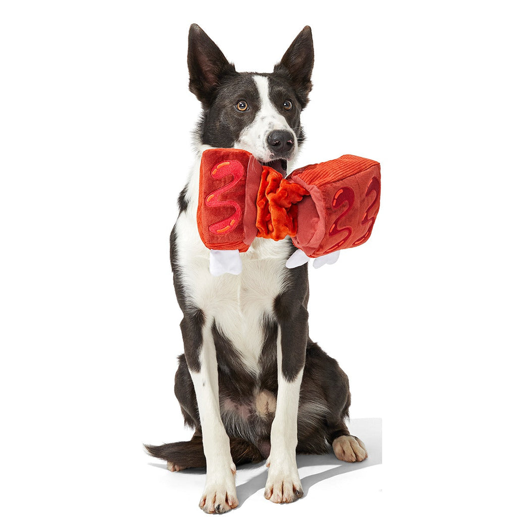 Baby Bark Ribs Plush Tug Dog Toy
