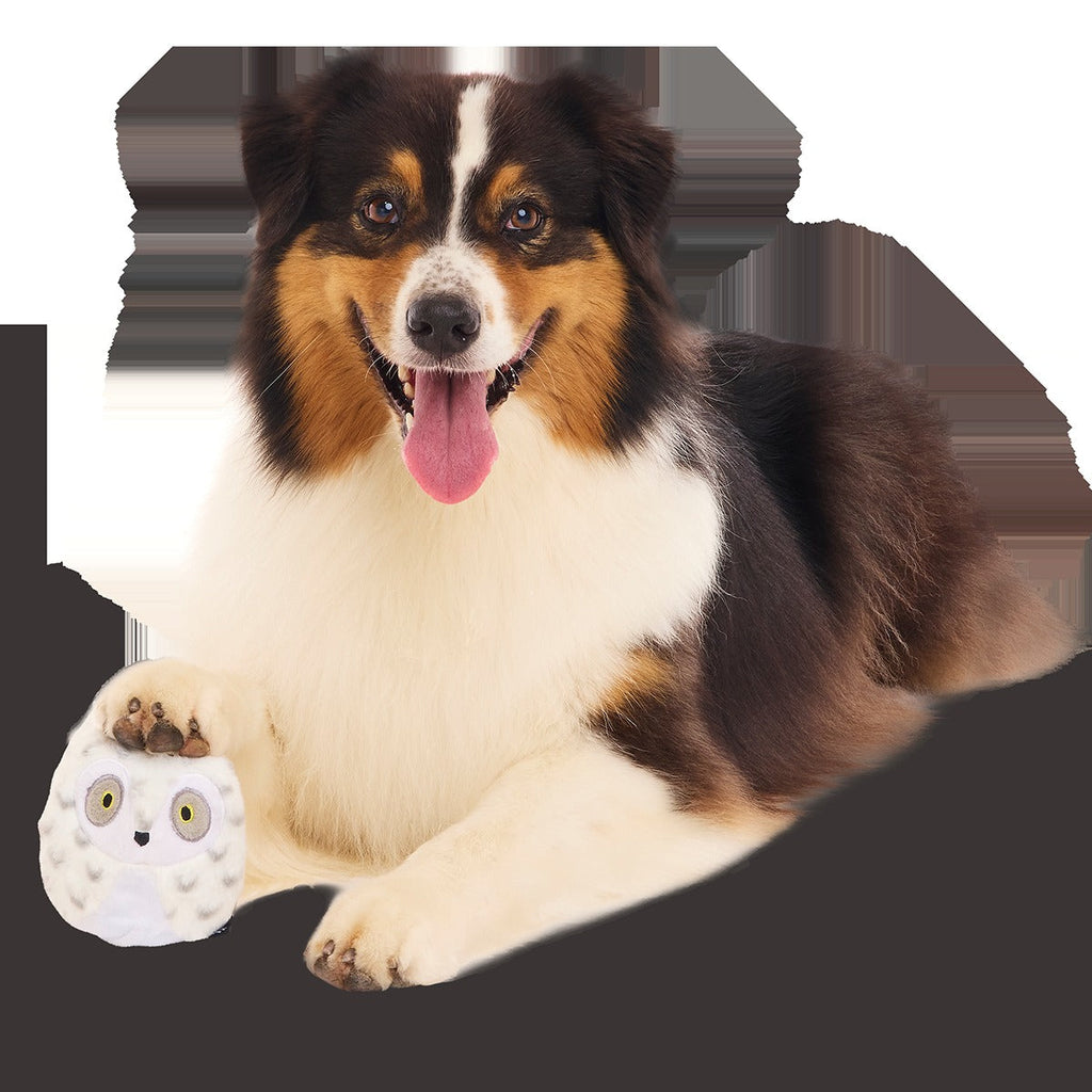 HedwigTM the Owl Super Chewer Durable 2-in-1 + Fetch Dog Toy