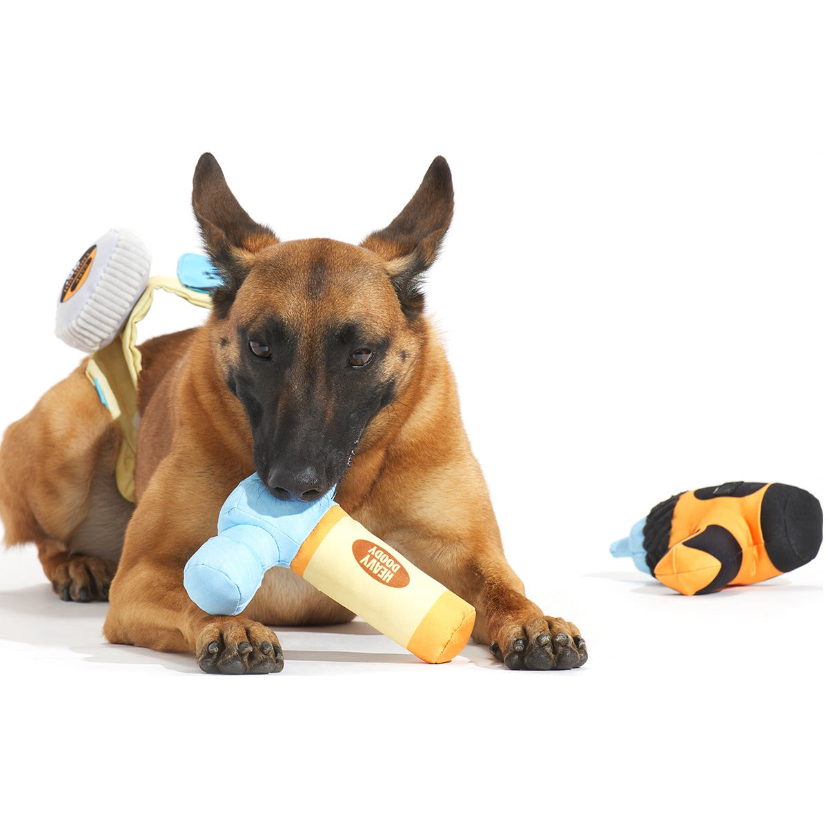 Fixer Pupper Tool Belt Plush Wearable Multi-Part Dog Toy