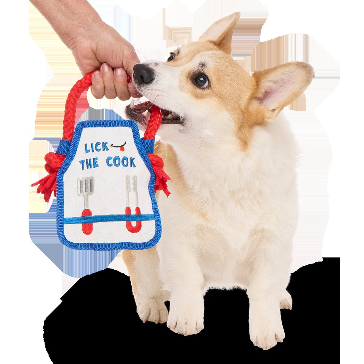 Grrrill Champ Apron Plush Tug + Wearable Dog Toy