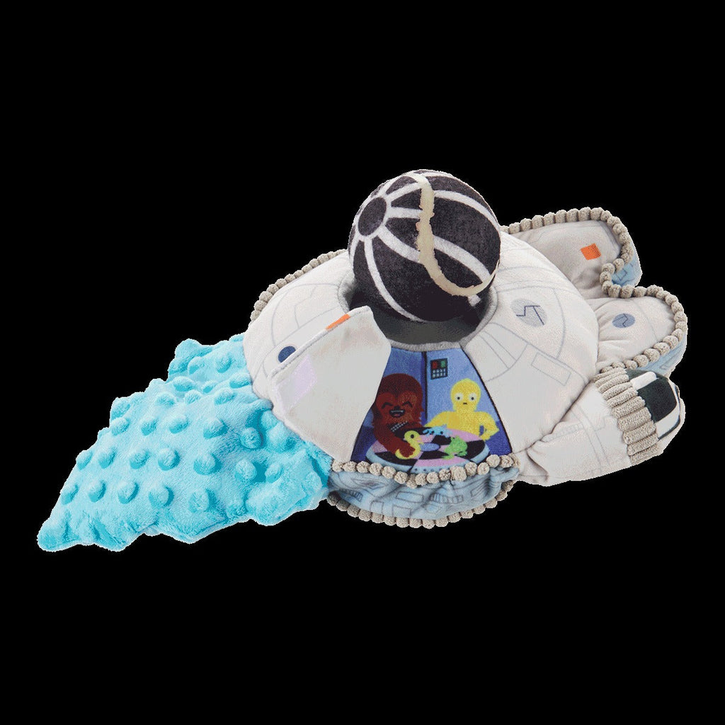 Ultimutt Milennium FalconTM Plush Multi-Part + Fetch Dog Toy