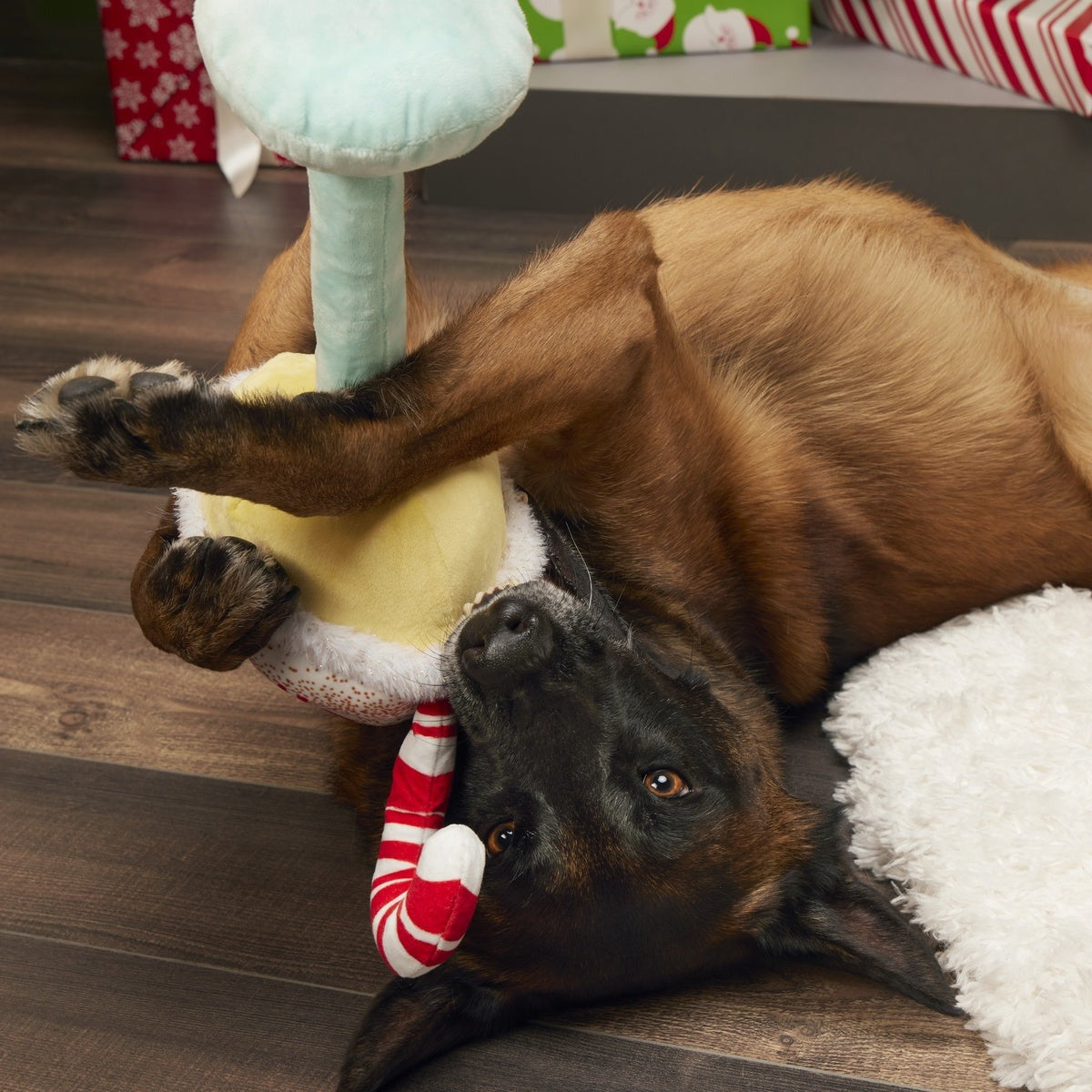 Eggnog Muttini Plush Extra-Large Dog Toy