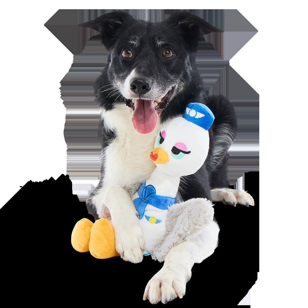 Flying Attendant Plush Tug Dog Toy