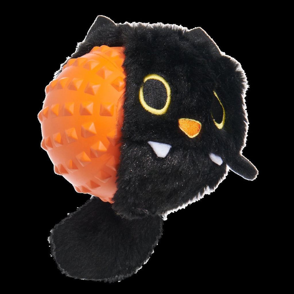 Black Alley Cat Super Chewer Durable 2-in-1 + Tug + Fetch Dog Toy