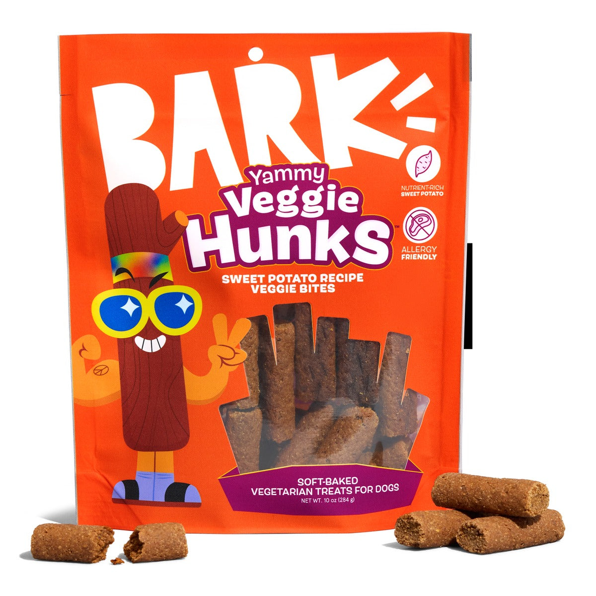 Yammy Veggie HunksTM Veggie Recipe Soft & Chewy Dog Treats, 10 oz