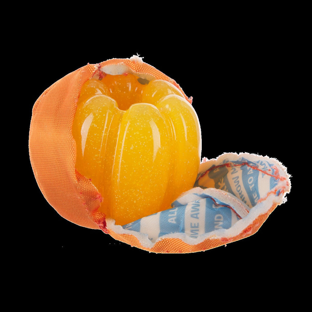 Orange Crush Super Chewer Durable 2-in-1 + Fetch Dog Toy
