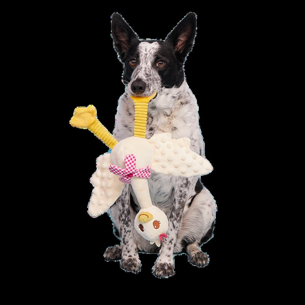 Gingham Goose Plush Extra-Large + Tug Dog Toy