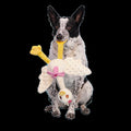 Gingham Goose Plush Extra-Large + Tug Dog Toy