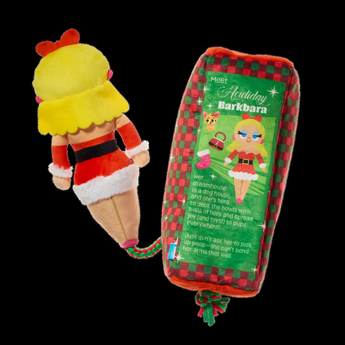 Howliday Barkbara Doll Plush XXL Tug Dog Toy