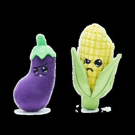 Double Trouble Veggies Multi-Part Dog Toy