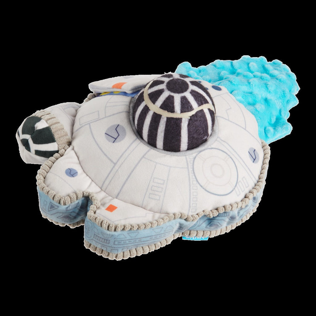 Ultimutt Milennium FalconTM Plush Multi-Part + Fetch Dog Toy