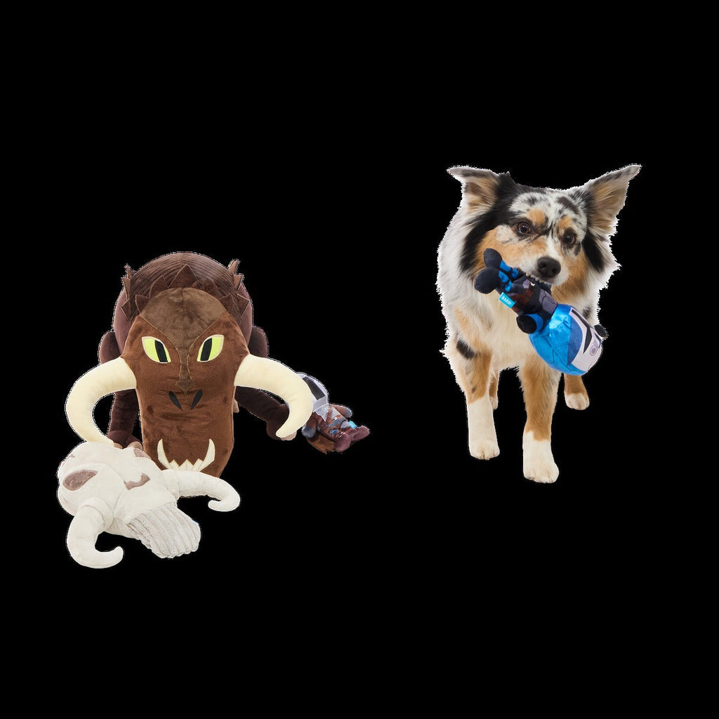 MythosaurTM Plush XXXL Multi-Part + Enrichment Dog Toy