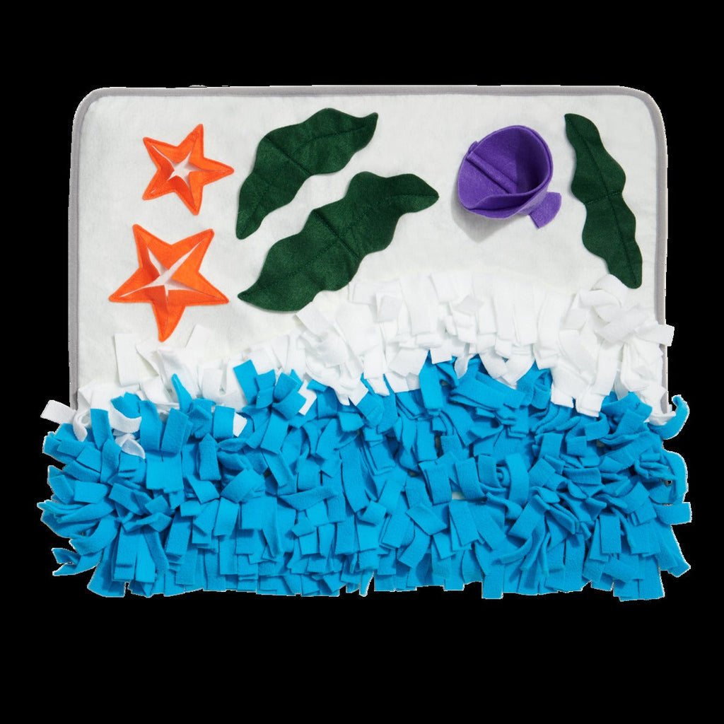 Beach Snuffle Mat Plush Enrichment Dog Toy