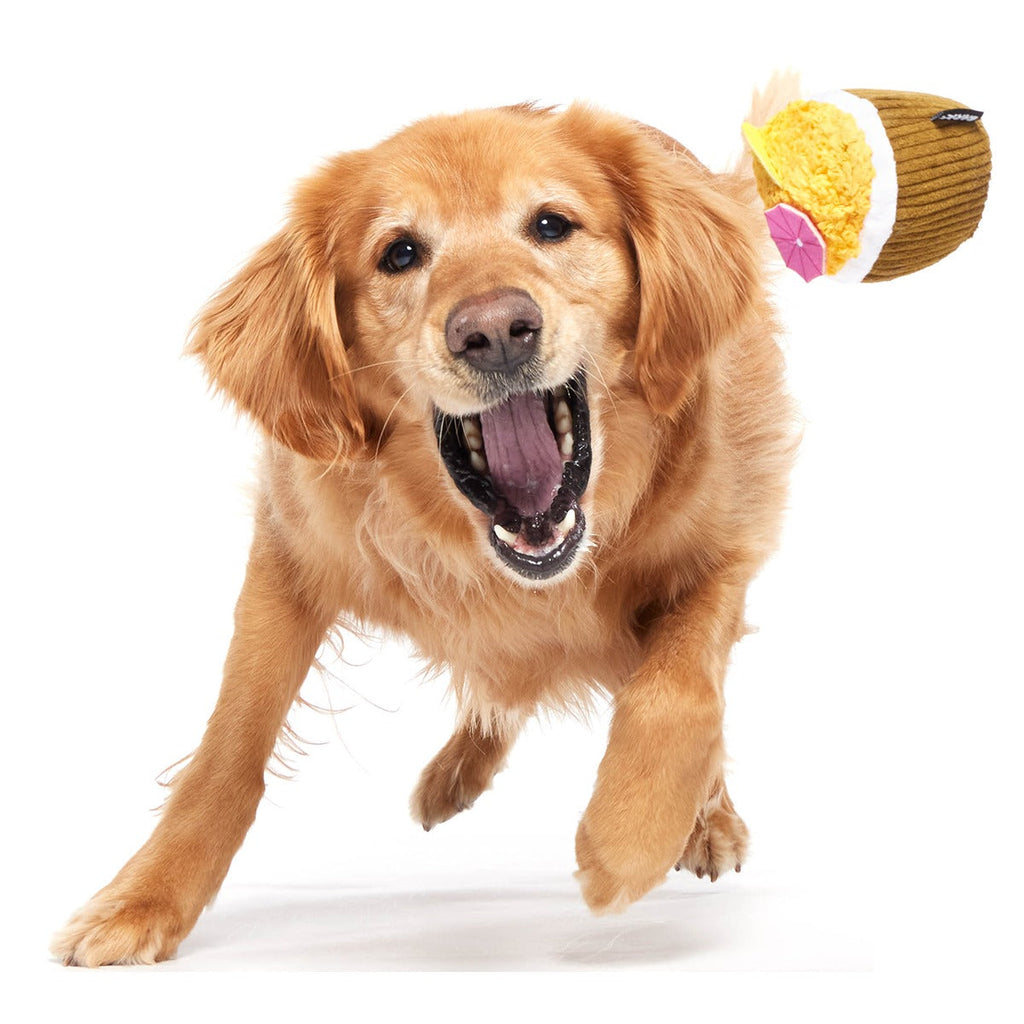 Coco-Mutt Cocktail Super Chewer Durable 2-in-1 + Fetch + Enrichment Dog Toy