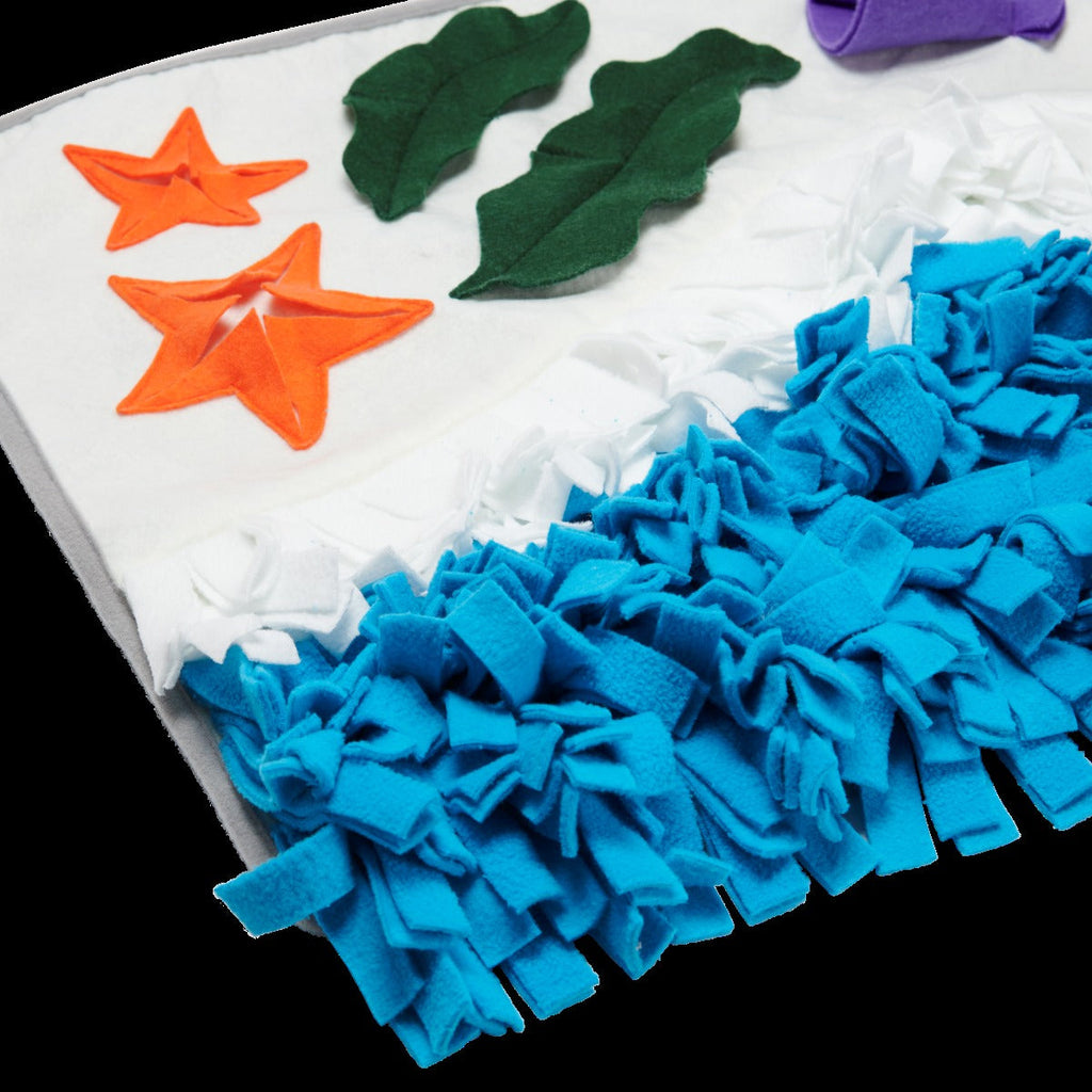 Beach Snuffle Mat Plush Enrichment Dog Toy