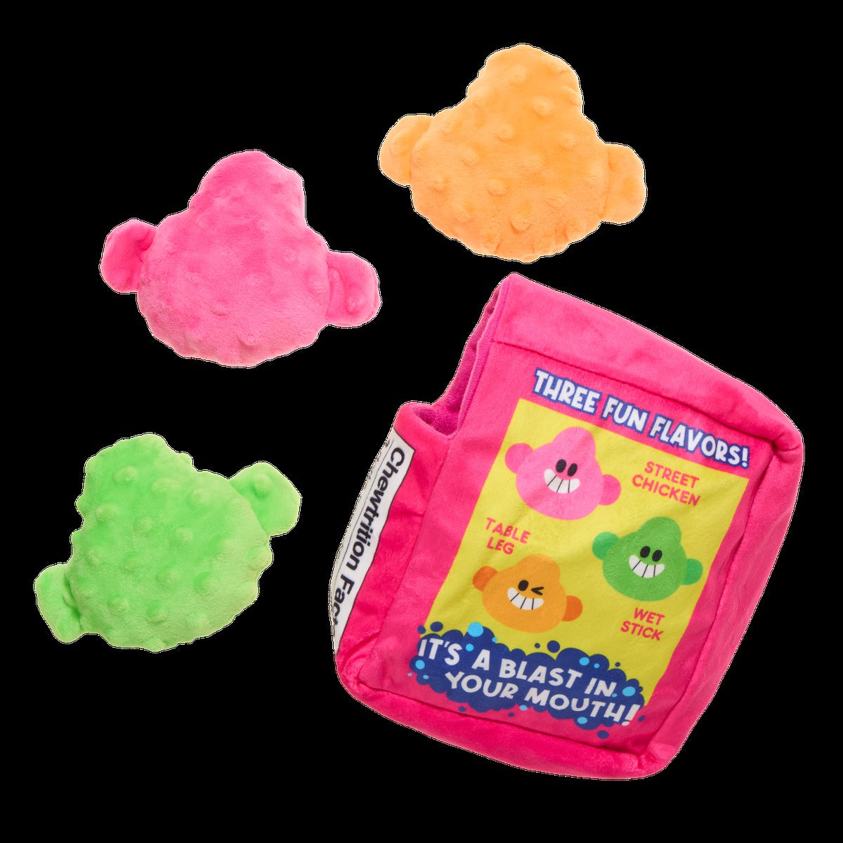 Dorks Plush Multi-Part + Enrichment Dog Toy