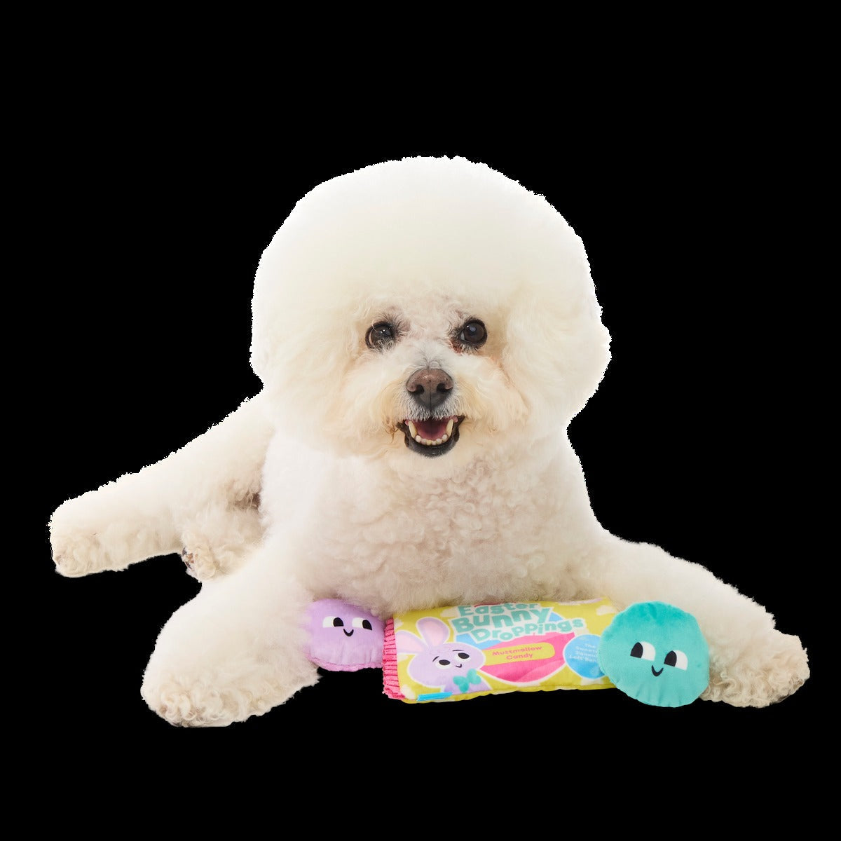 Easter Bunny Droppings Plush Multi-Part + Enrichment Dog Toy