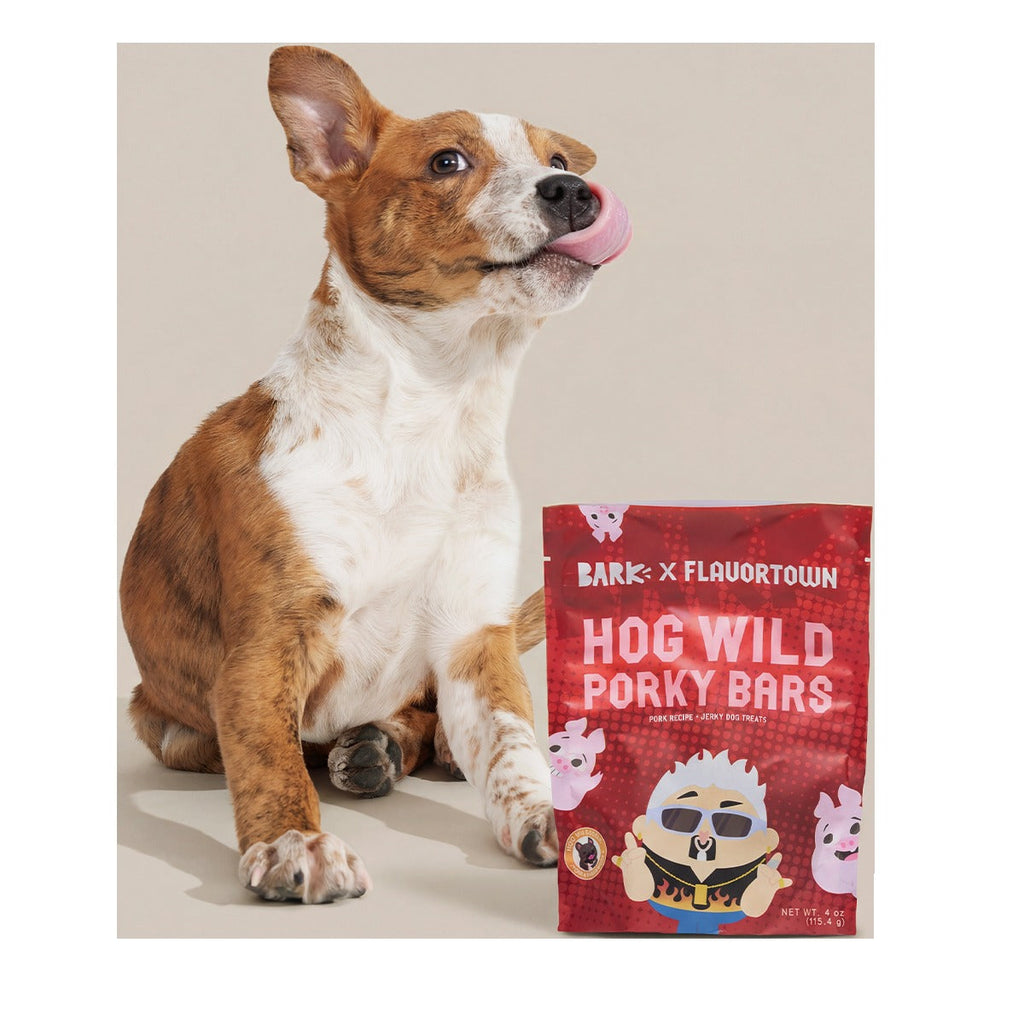 Hog Wild Porky Bars Jerky Dog Treats, 4 oz