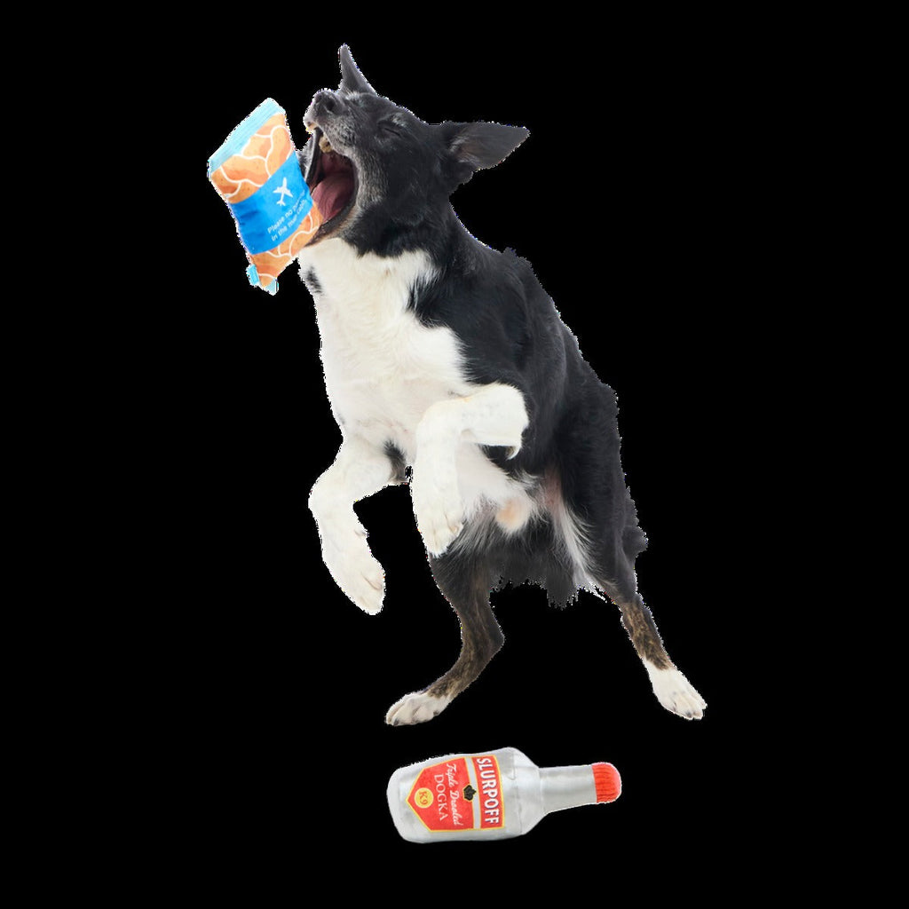 Please Remain Treated Plush Multi-Part Dog Toy