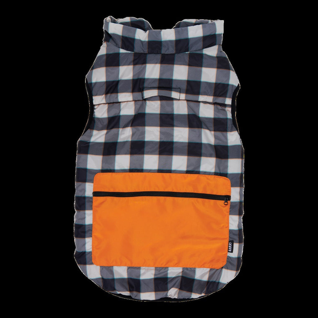 Plaid To The Bone Dog Puffer Vest