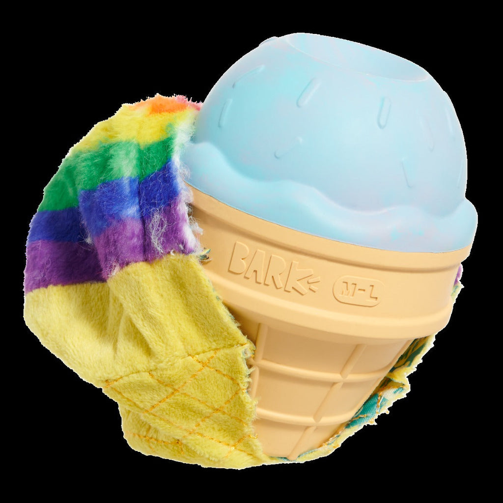 Rainbow-wow Sherbert Super Chewer Durable 2-in-1 + Enrichment Dog Toy