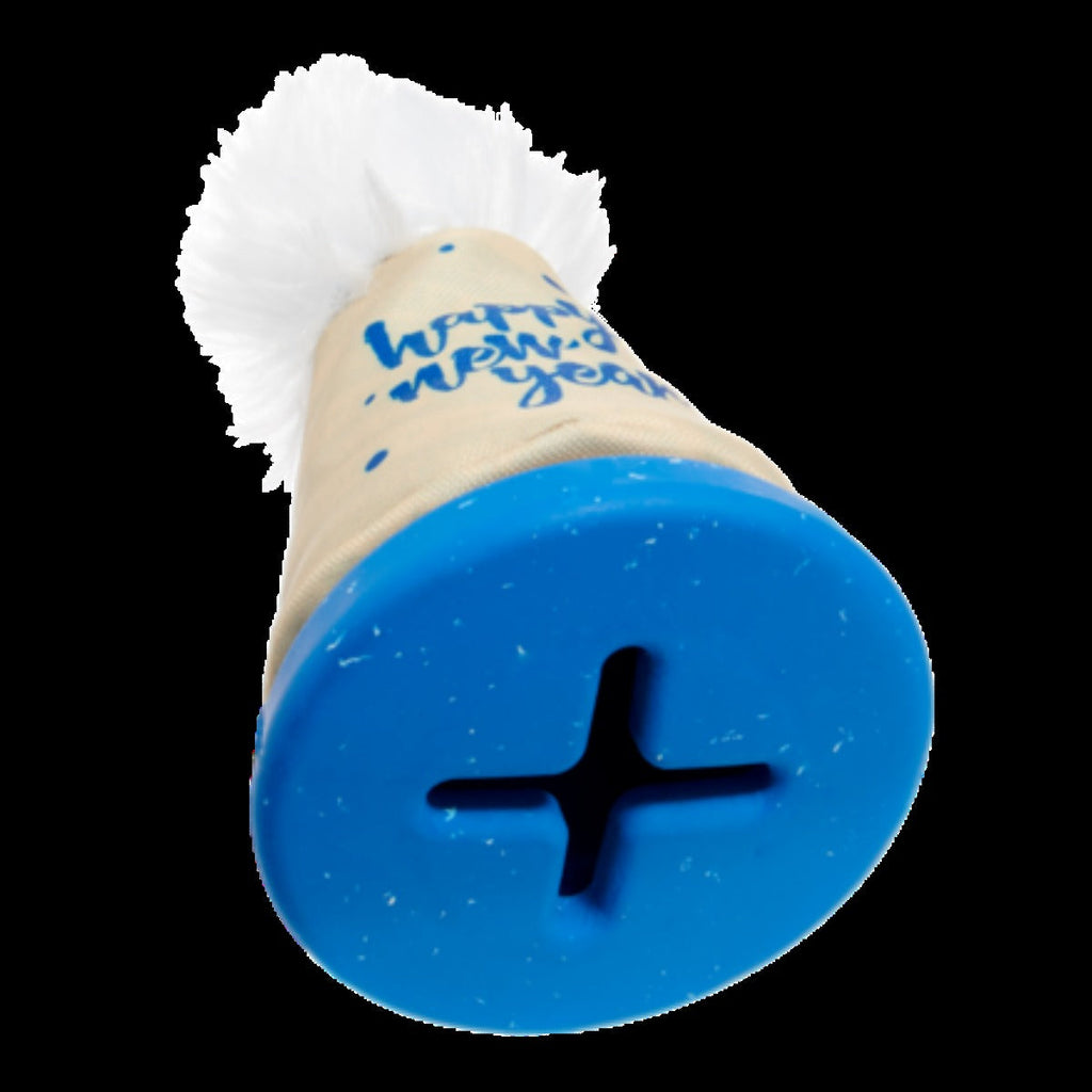 Chew Years Party Hat Durable Super Chewer Enrichment Dog Toy