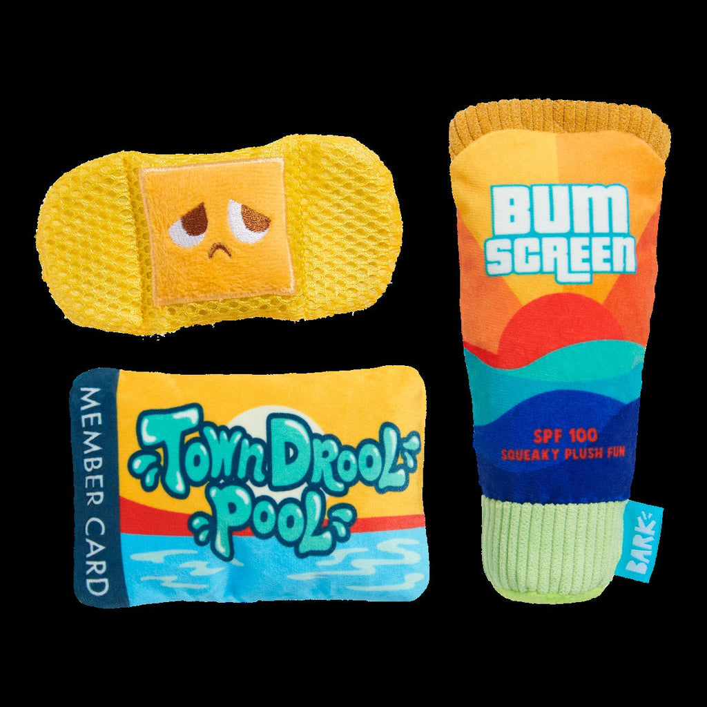 Drool Pool Packup Plush Multi-Part Dog Toy