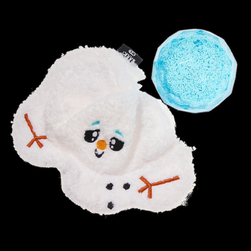 Slushy The Snowman Durable Super Chewer 2-in-1 Rip and Reveal Dog Toy