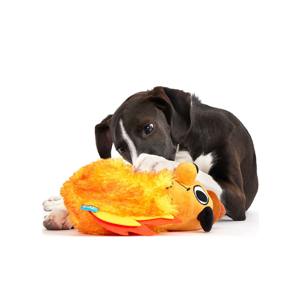 This is Fine Plush Multi-Part + Enrichment Dog Toy