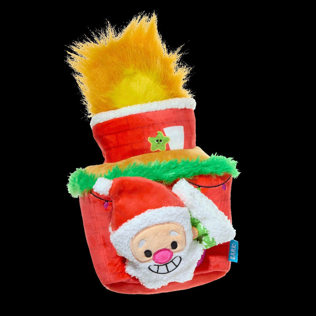 Mutts Be Santa Plush Extra-Large + Enrichment + Multi-Part Dog Toy