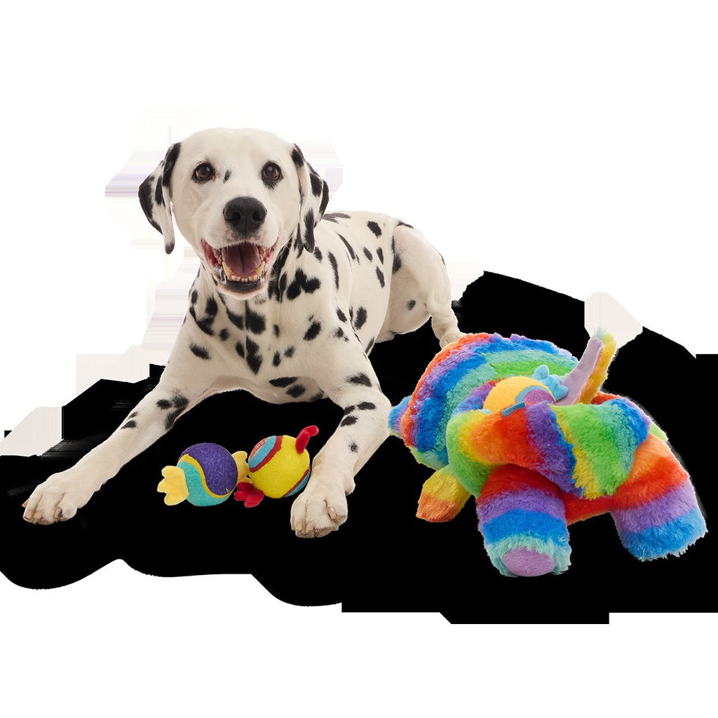 Buster the Piñata Plush Extra-Large + Multi-Part + Fetch Dog Toy