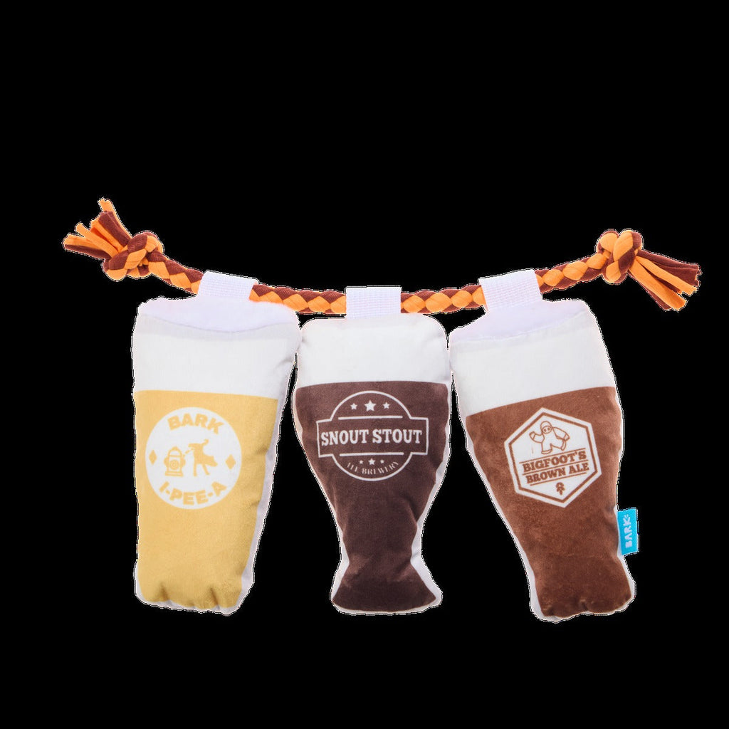 Tug-of-Beers Plush Tug Dog Toy