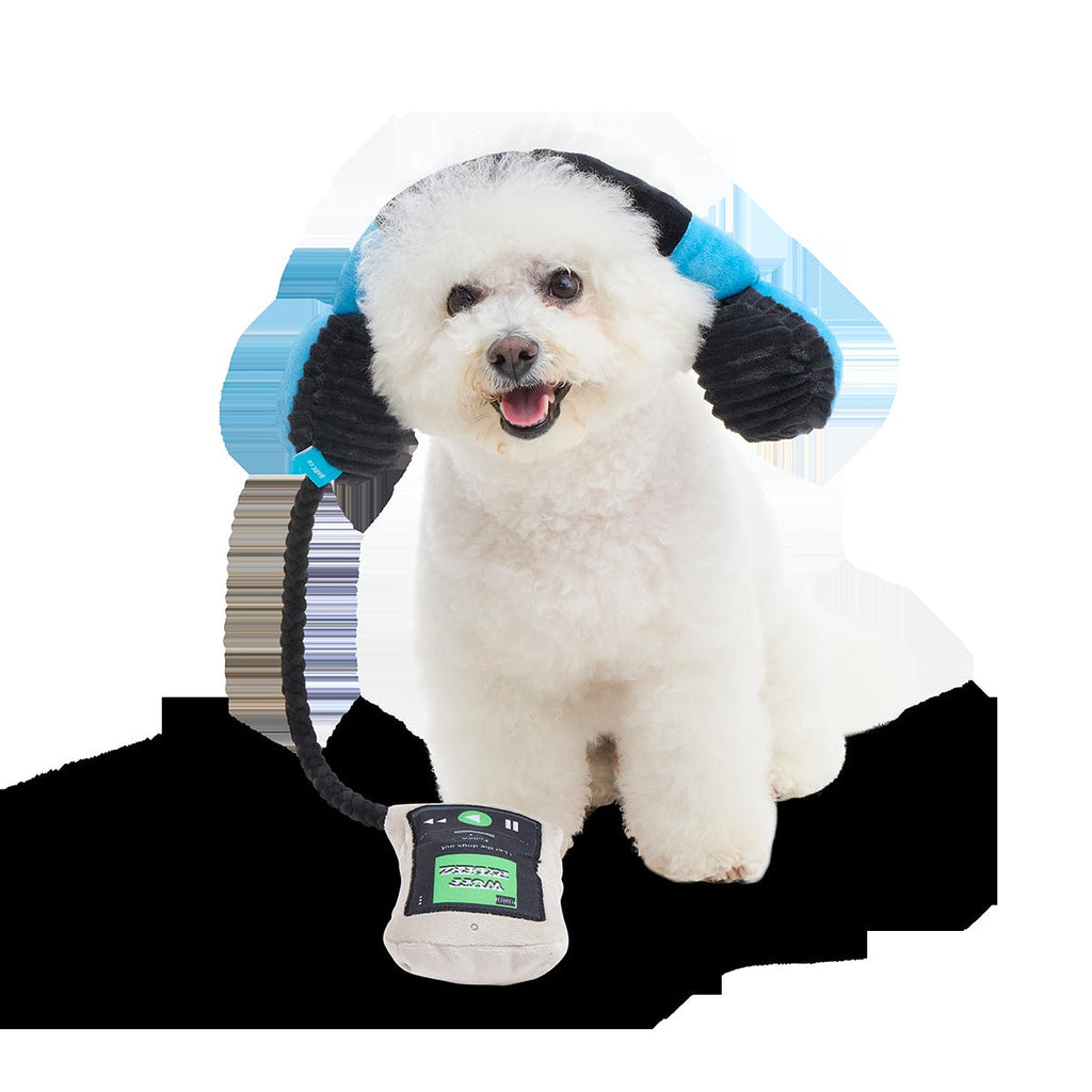 Pup-Up Playlist Plush Tug Dog Toy