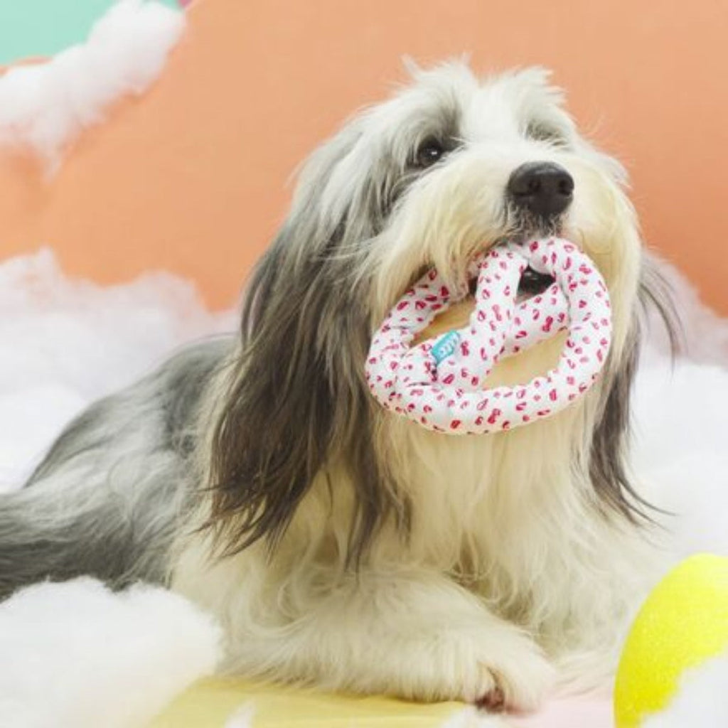 Puppermint Bark Pretzel Tug Dog Toy