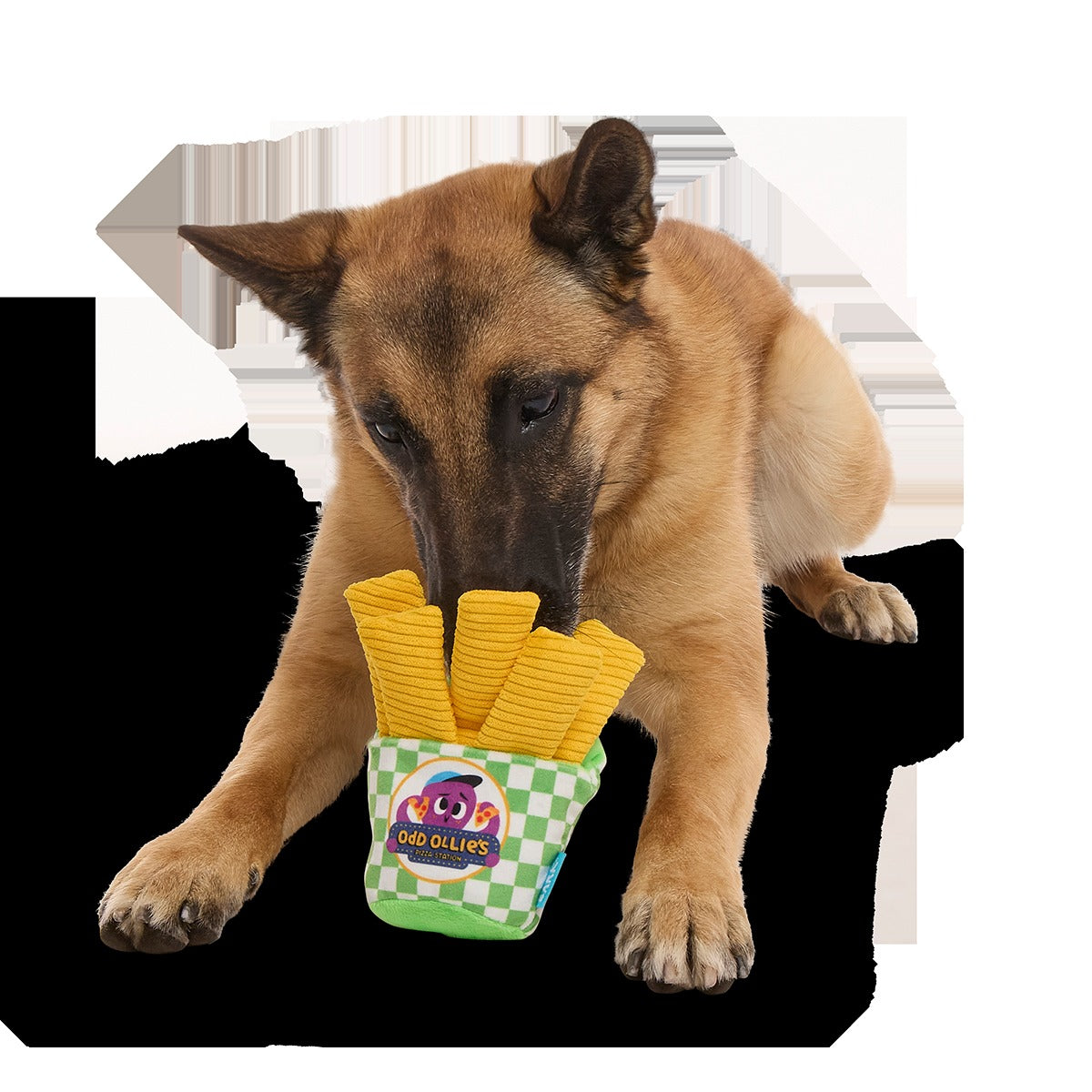 Crinkle Mutt Fries Plush Tug + Enrichment Dog Toy