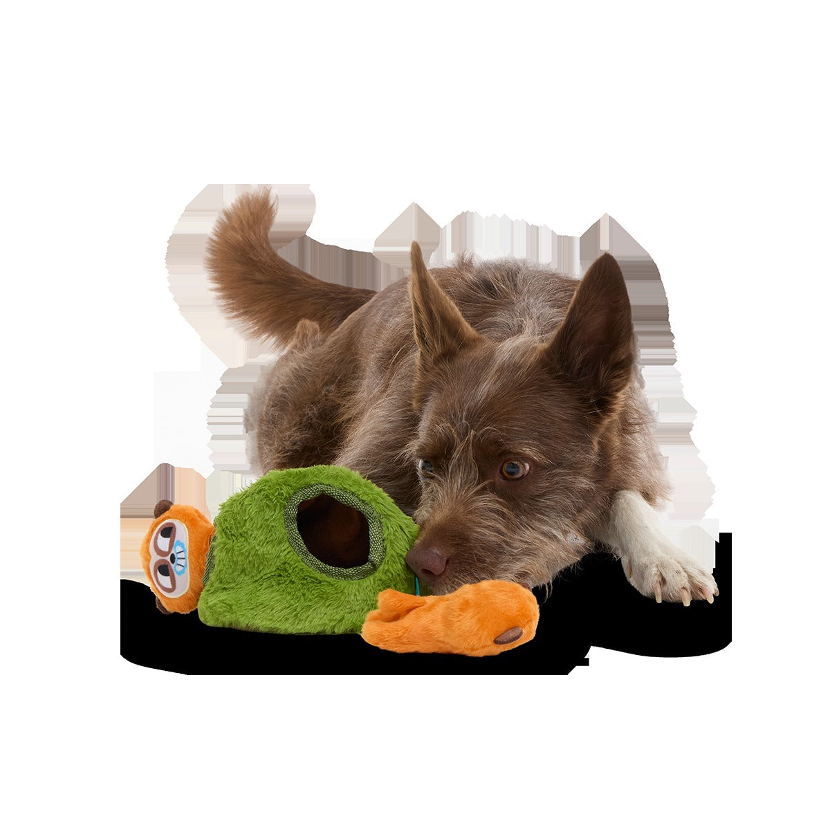 Mchanga & Mwanga Meerkat Plush Multi-Part + Enrichment Dog Toy